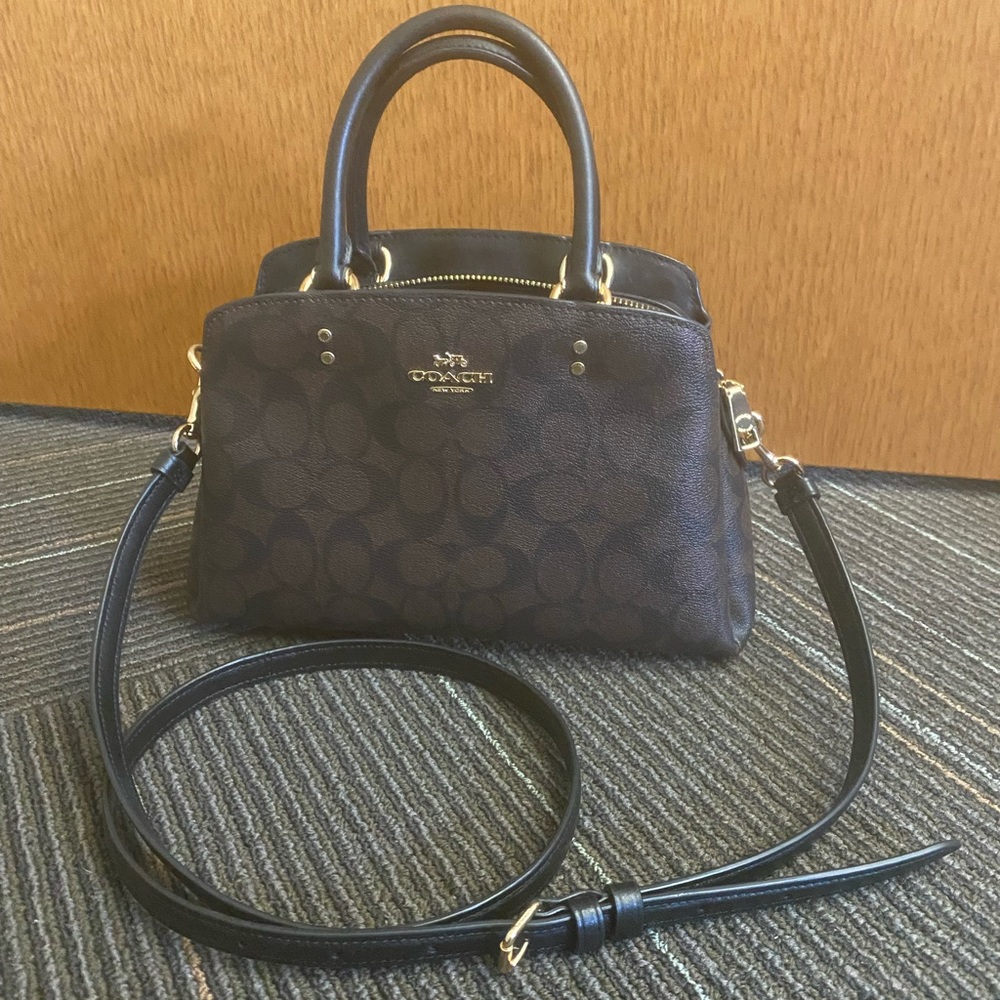 Coach Crossbody Mini Lillie Carryall Signature Canvas